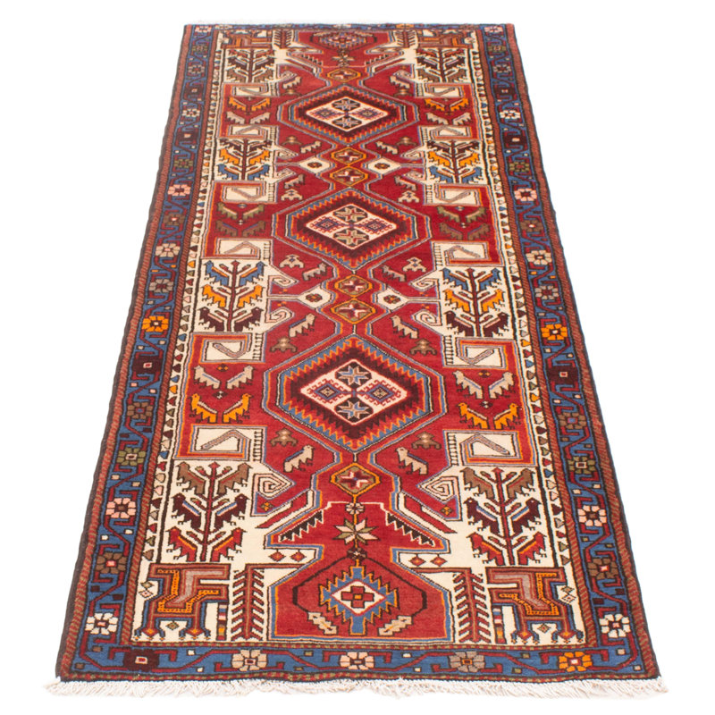 Tapis de couloir unique en laine noué à la main nouvel âge 3 pi 11 po x 10 pi 2 po Chariton