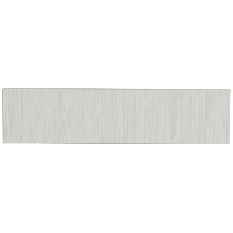 Carreau de faïence en porcelaine 12 po x 3 po Fabrique, Blanc