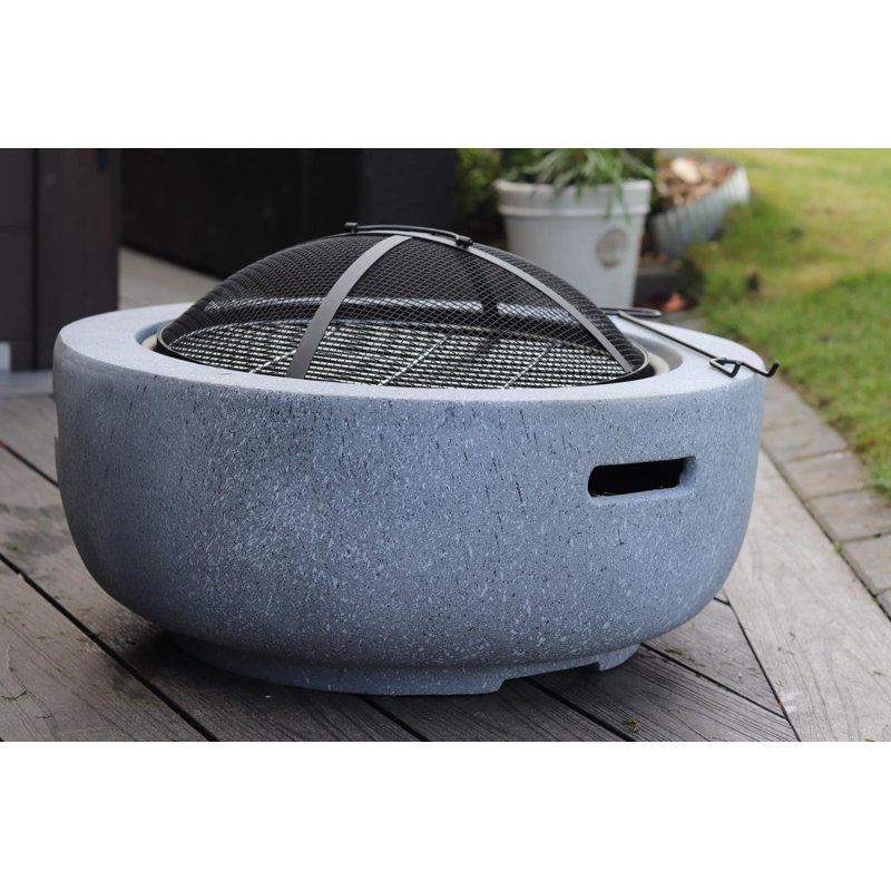 Fermon Round Concrete Smokeless Fire Pit