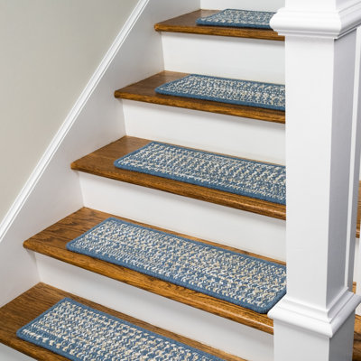 Tapis d'escalier en laine mélangée Monterey, ensemble de 7