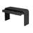 Modern Console Table with 2 Storage Drawers, Fluted Entryway Table with Rounded Silhouette for Hallway Living Room and Entryway (Black)