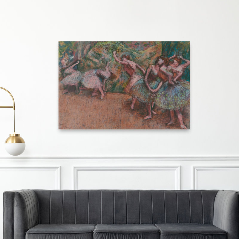 Scène de ballet, vers 1907. Estampe d'art mural abstraite et contemporaine., H 40 po x l 60 po