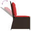 Banc de jardin vidaXL en poly rotin brun-1766463902