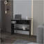 Console Vail en mélamine avec rangement ouvert, noir-1196360146