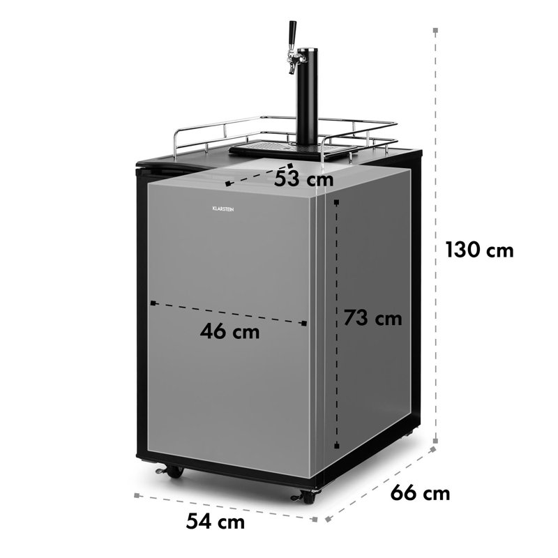 Klarstein Big Spender 173m³ L Freestanding Mini Fridge