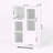 Cabinet Glass Doors Drawer Open Storage Easy Clean Assemble