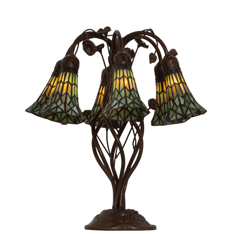 Meyda Tiffany & Stained Glass Table Lamp, Green