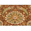 Tapis noir / orange en laine noué à la main à motif oriental 9 pi 4 po x 11 pi 7 po Roby