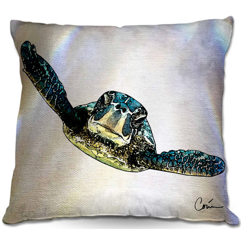 Zipper Square Throw Pillow, 18" H x 18" W x 5" D