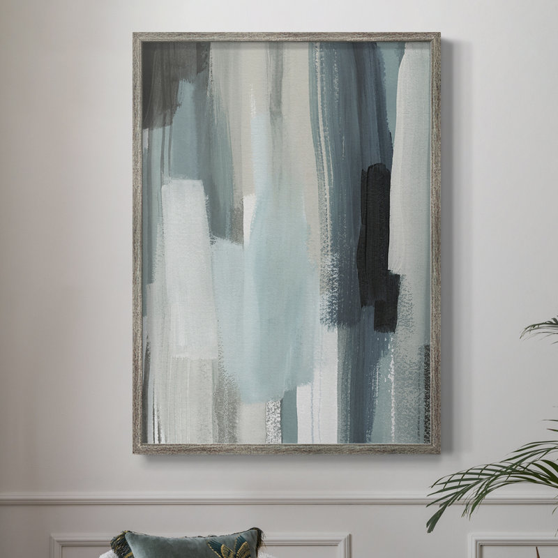 Scribe Shore II Framed Print - Solid Wood, 11" H x 9" W