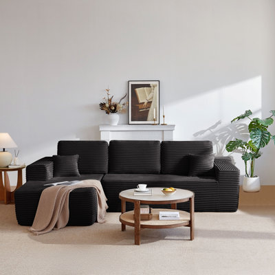 Couches rembourrées pour la chambre à coucher du salon, aucun assemblage requis