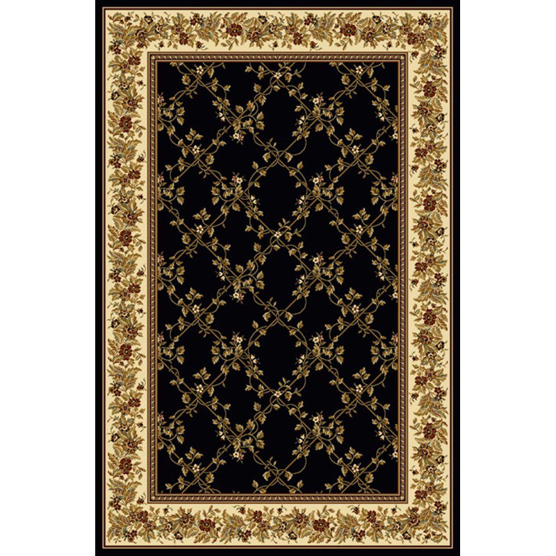 Tapis noir North Charleston, Rectangle 3 pi 3 po x 5 pi 4 po