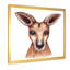 Portrait d'un kangeroo - reproduction d'art sur toile traditionnelle-66837495-66837503