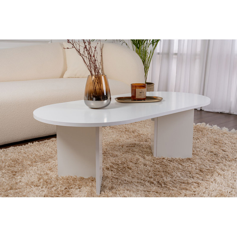 Tatjana Coffee Table, White, White, Wood