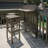 3-Piece Balcony Bar Set With Bottom Shelf Table And 2 Stools