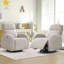 Fauteuil inclinable, pivotant et pivotant avec accoudoirs arrondis et double poches Delba-19748212-9207097