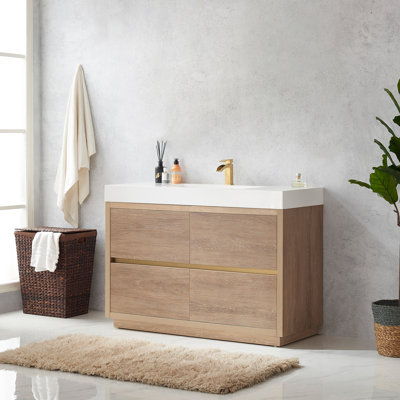Meuble-lavabo simple 48 po Beira