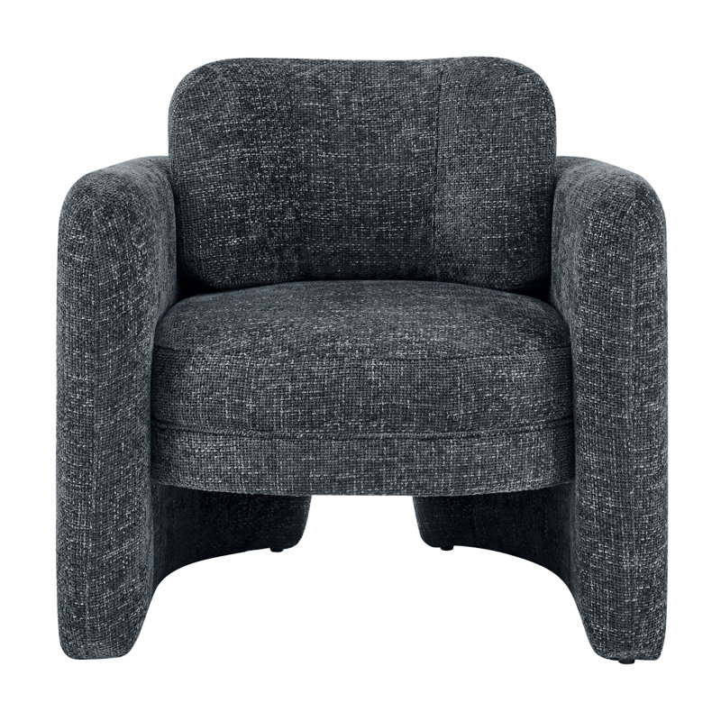 Cristie Upholstered Armchair, Grenada Charcoal Fabric