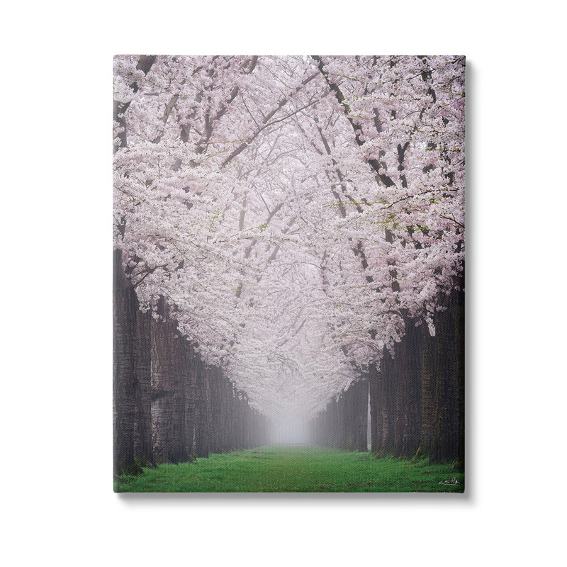 Conception d'art sur toile Cherry Blossom Grove par Martin Podt, H 20 po x l 16 po