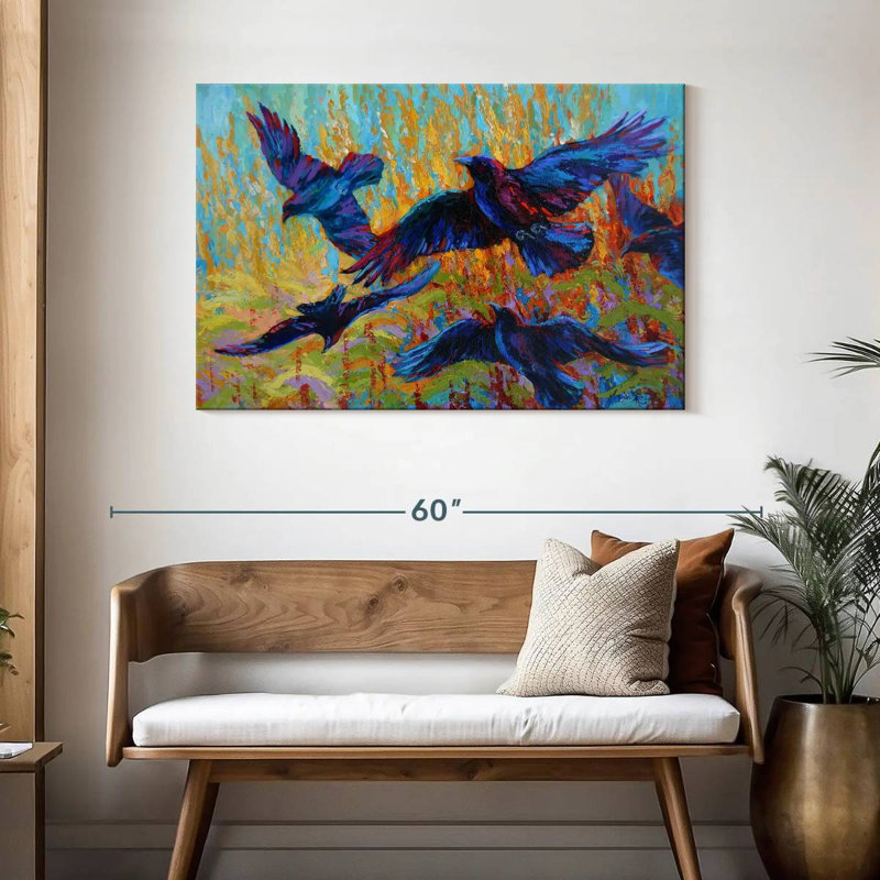 Crows III, 30" H x 45" W