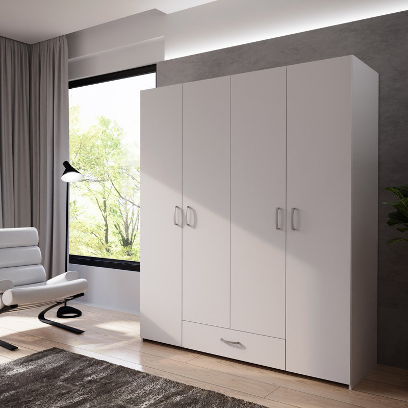 4 Door Manufactured Wood Wardrobe