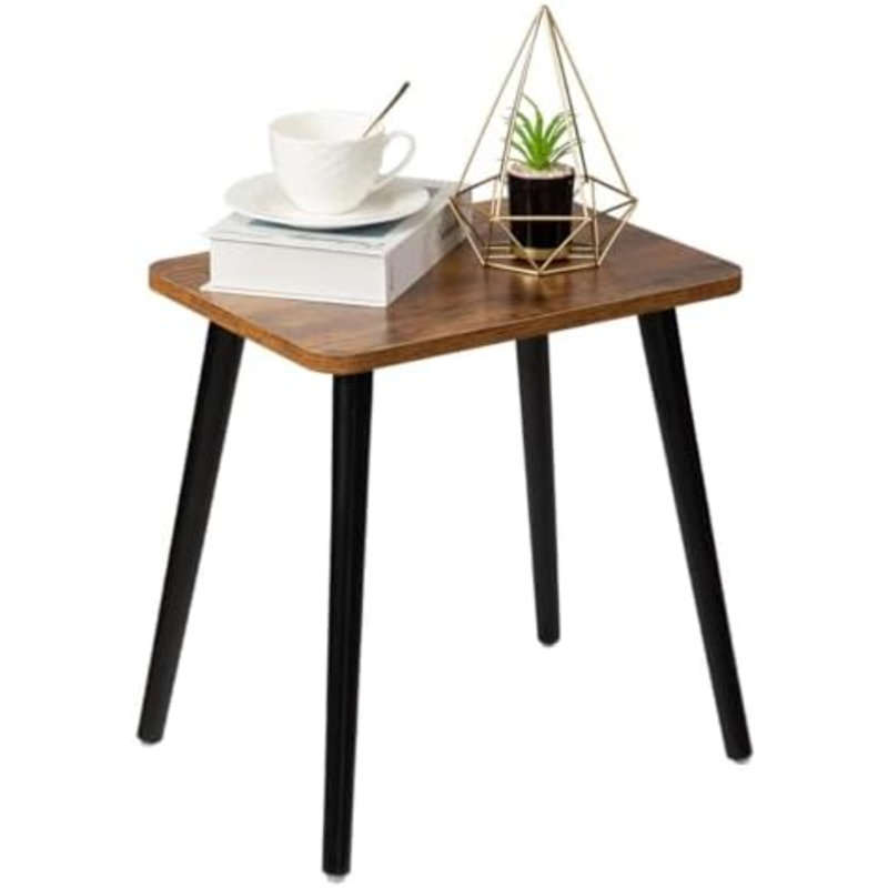 Table de chevet rectangulaire en bois, petite table de chevet idéale pour le salon, la chambre à coucher et le balcon. Table d'appoint moderne pour une décoration intérieure harmonieuse. Montage facile.