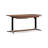 Walnut Rectangular Solid Wood with 2 drawers desk-841117491
