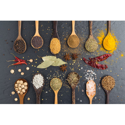Herbs And Spices - Wrapped Canvas Print