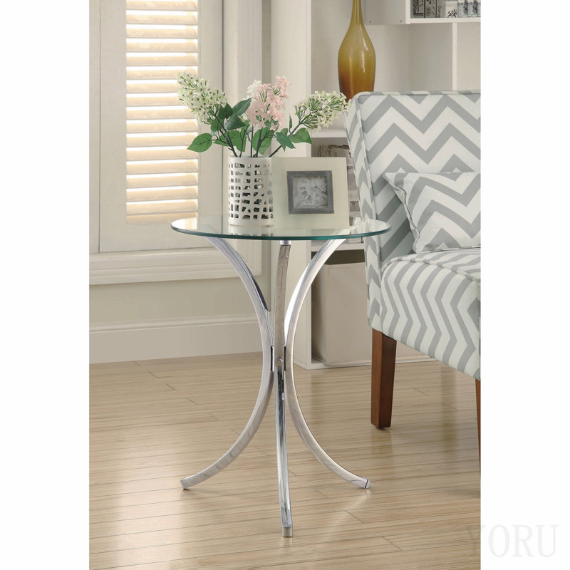 Table d'appoint chromée