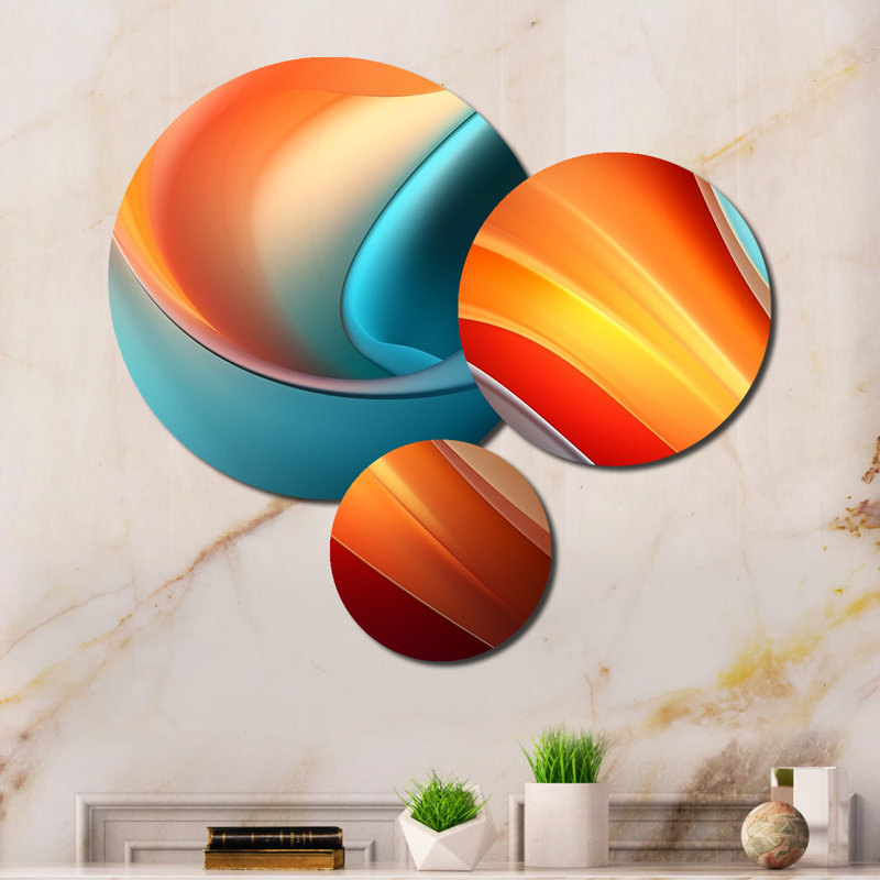 Abstract Wall Decor on Metal