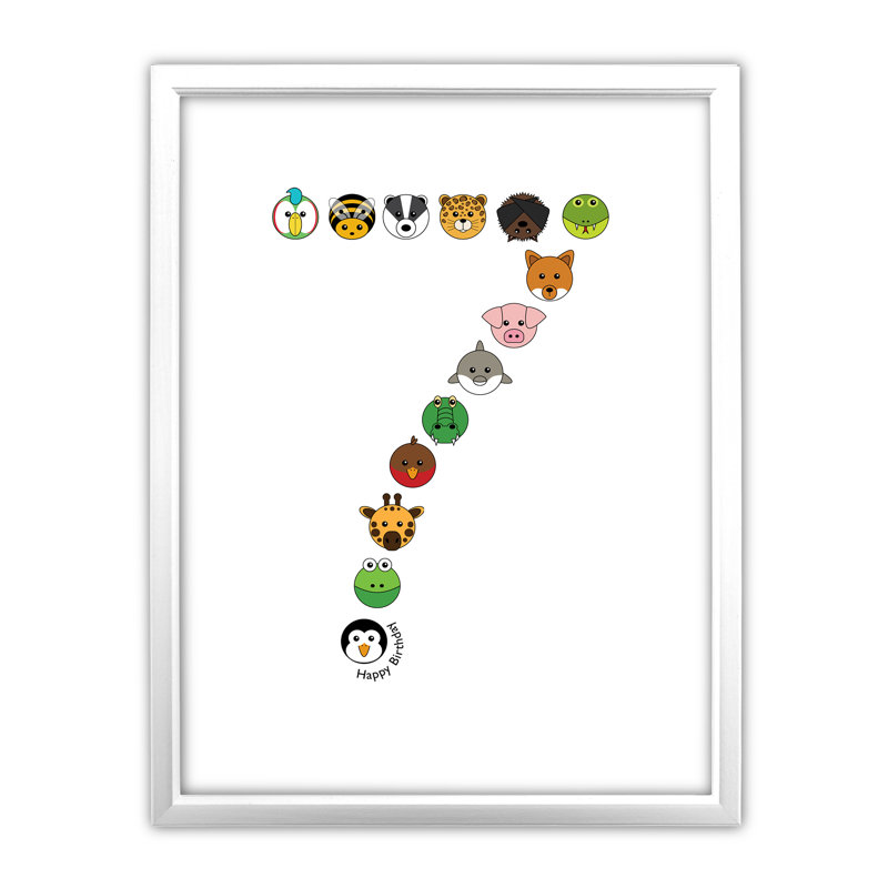 Single Picture Frame Print, White