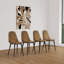 Ensemble de table de salle à manger et de chaises de 47 à 63 po à rallonge moderne en bois aggloméré-51222475