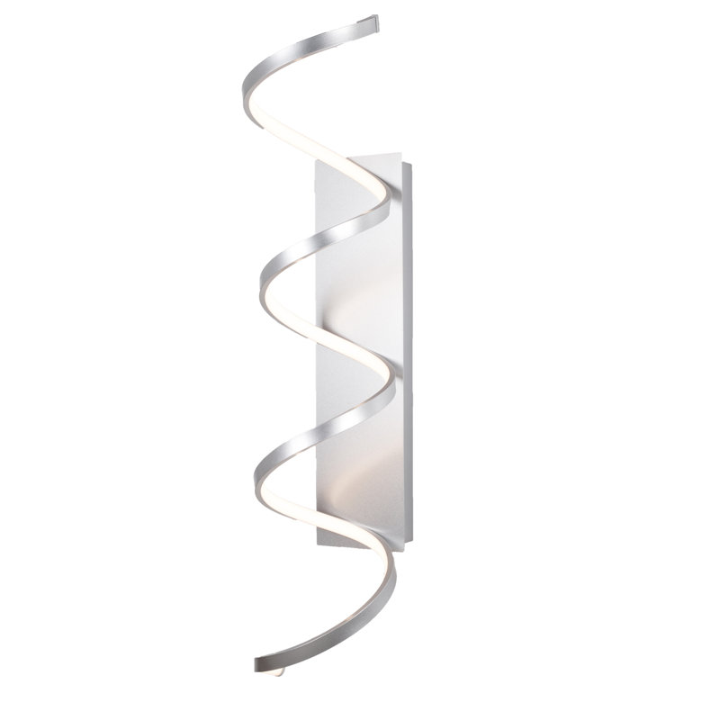 Synergy LED Flush Mounted Sconce, Antique Silver, 36" H x 7" W x 8.5" D