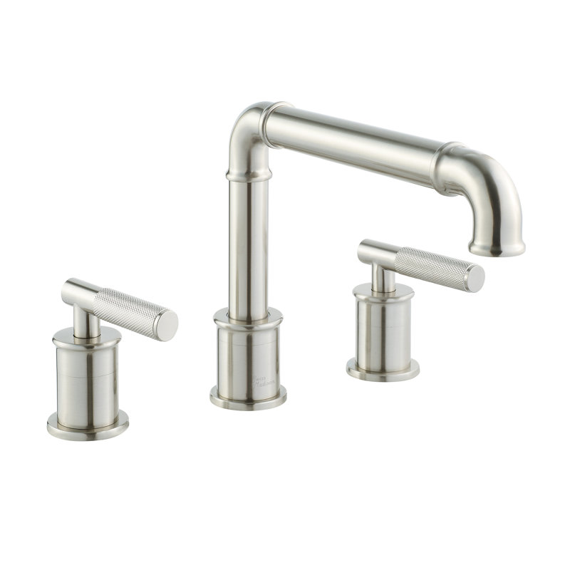 Avallon 8 in. Widespread, Sleek Handle, Bathroom Faucet, Brushed Nickel