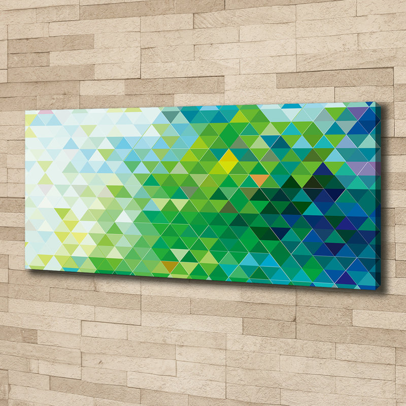 Abstraction Triangles - Wrapped Canvas Print