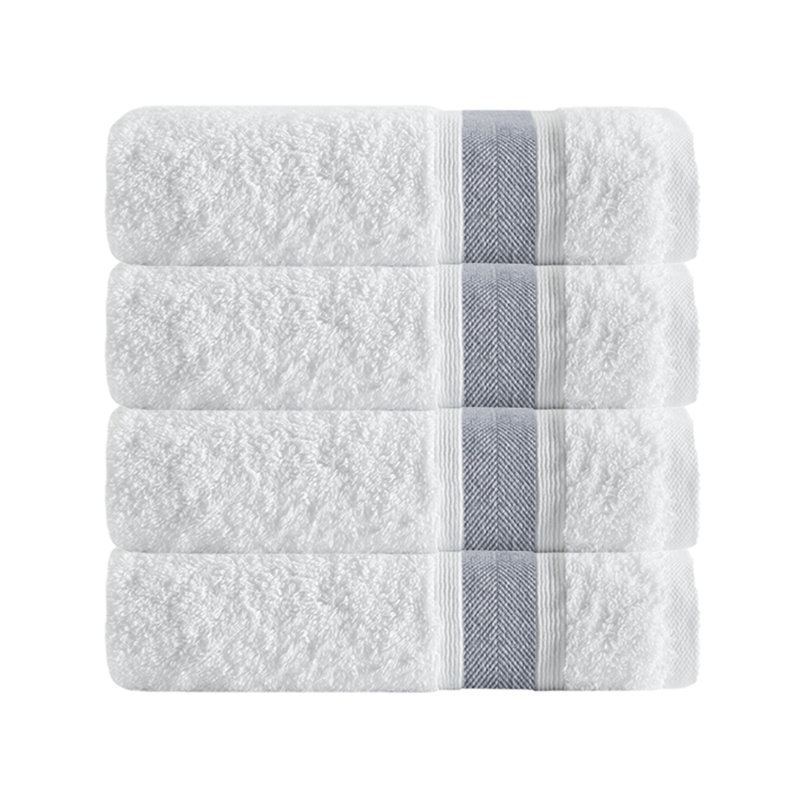 Ensemble de serviettes de bain en coton turc 4 pièces Amair, Anthracite
