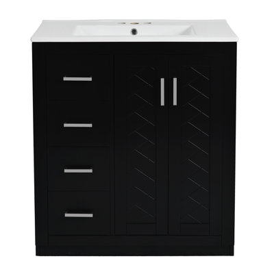 Meuble-lavabo 30 po avec lavabo en céramique