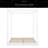Queen Size Canopy Platform Bed With Support Legs-147226989