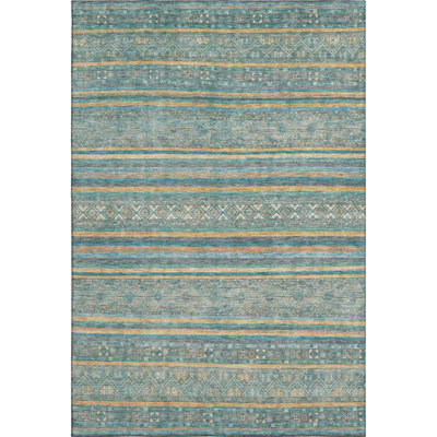 Premium Machine Washable Lampkins AMF1644 Stripes Rug