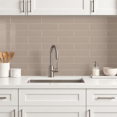 Urban Domain Satin 3" x 12" Ceramic Subway Tile