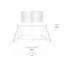 Plafonnier encastré Libred Vidalite 3In LED, ensemble de luminaire carré sans lumière avec température de couleur 5CCT sélectionnable et gradateur pleine gamme, luminosité 1200LM, 14W, ETL, IC et IP44-107146144