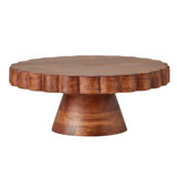 Natural Scalloped Cake Stand