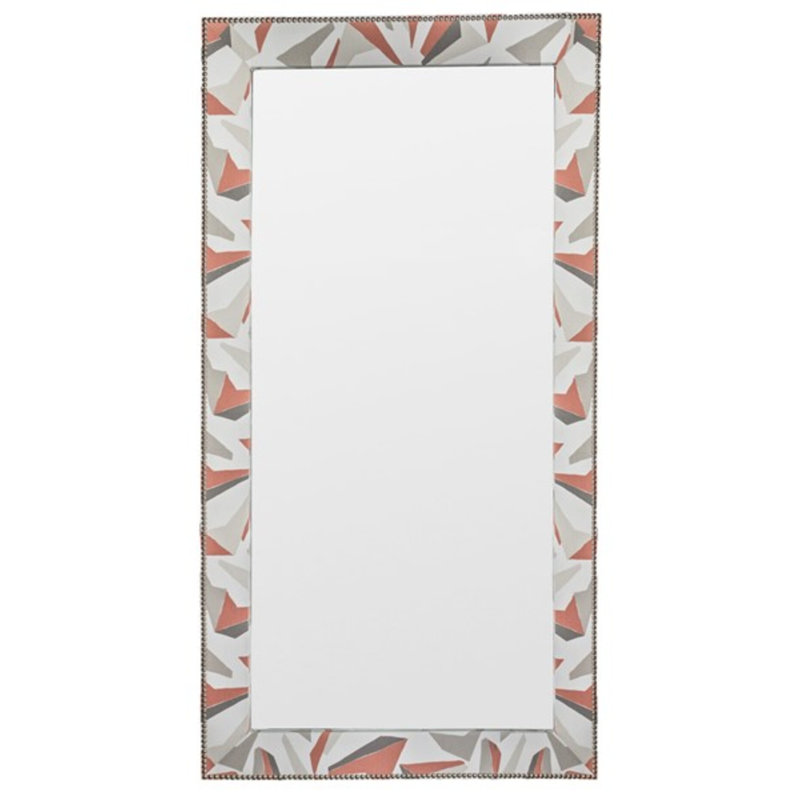 Corinthian Wall Mirror, Dove Gray, Impala Linen, Yes