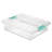 Sterilite Large Clip Storage Box, 12 Pack, and Small Clip Storage Box, 6 Pack