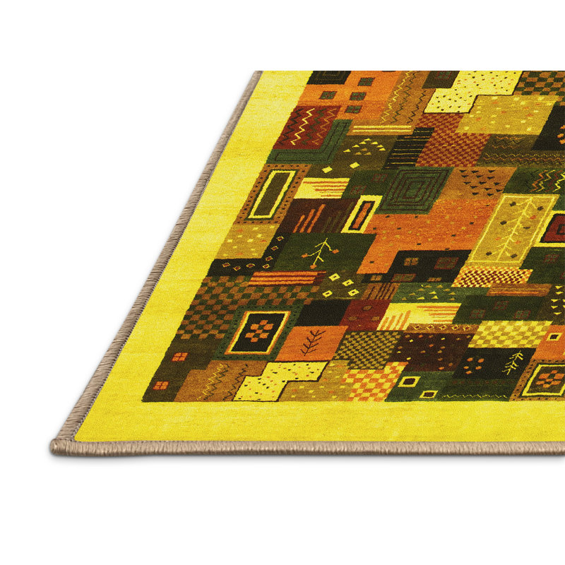 Performance Patchwork Indoor Rug, Rectangle 8' x 10'