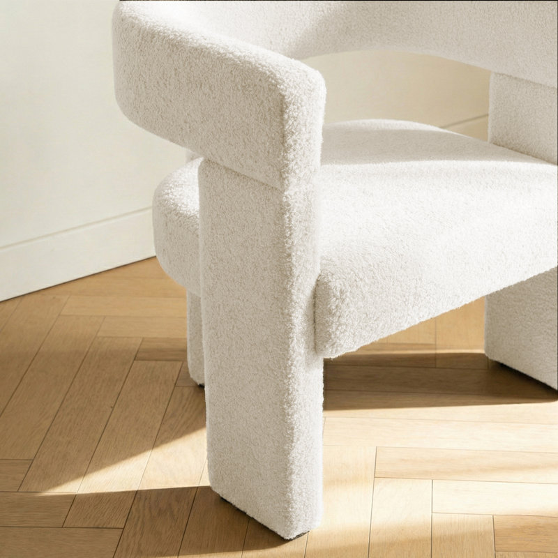 Fauteuil demi-tonneau de 23 po, Beige