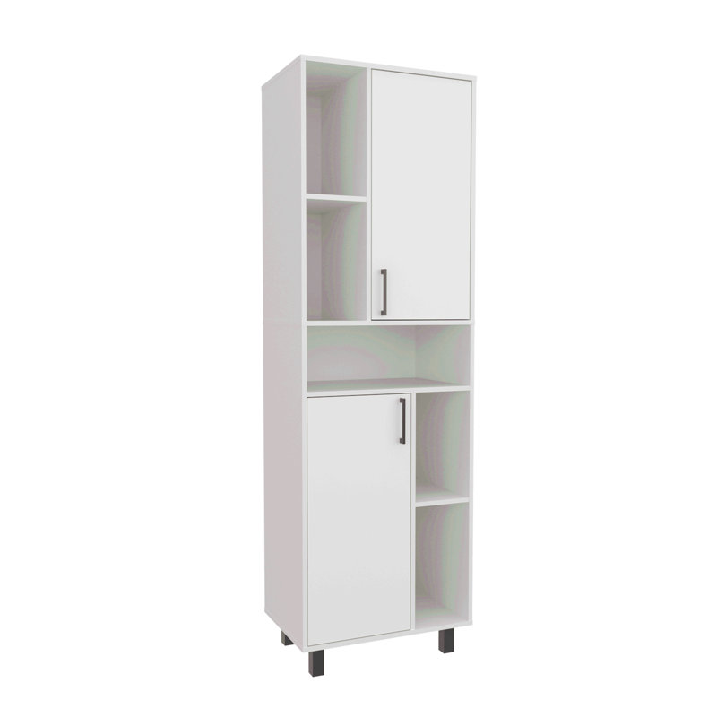 Armoire de cuisine, 2 portes, 4 pieds, 9 tablettes