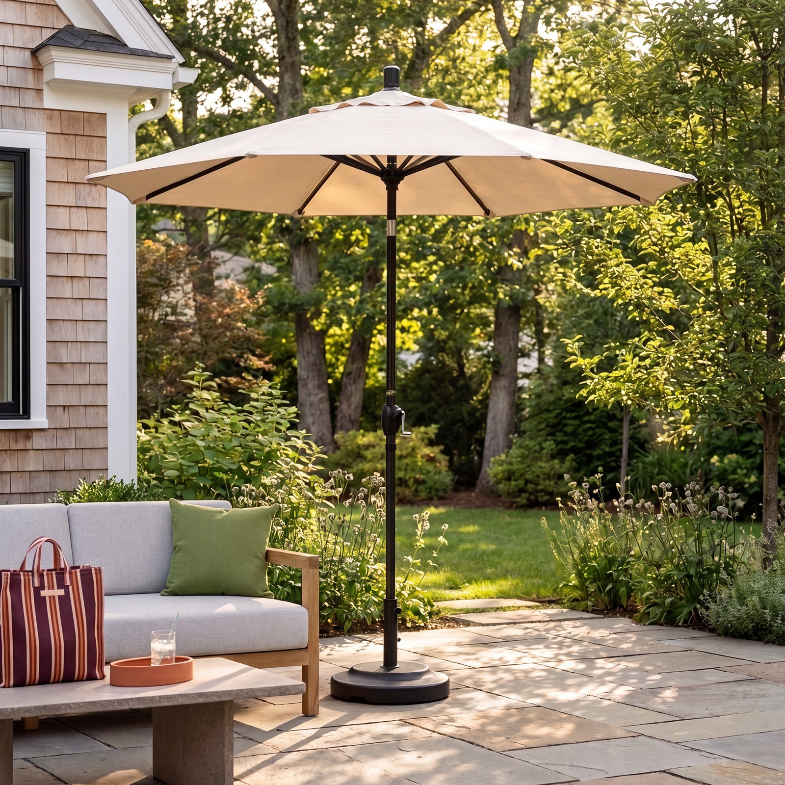 90'' Outdoor Umbrella, Canvas - Pacifica