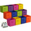 Bacs de rangement Sorbus 13 po - cubes de rangement pliables en tissu avec poignées, paquet de 12 - arc-en-ciel brillant-1531593407-1531593404