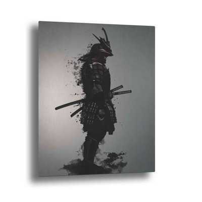 «Epic Art» Armoured Samurai »par Nicklas Gustafsson, sur aluminium brossé, 30 po x 45 po par Nicklas Gustafsson